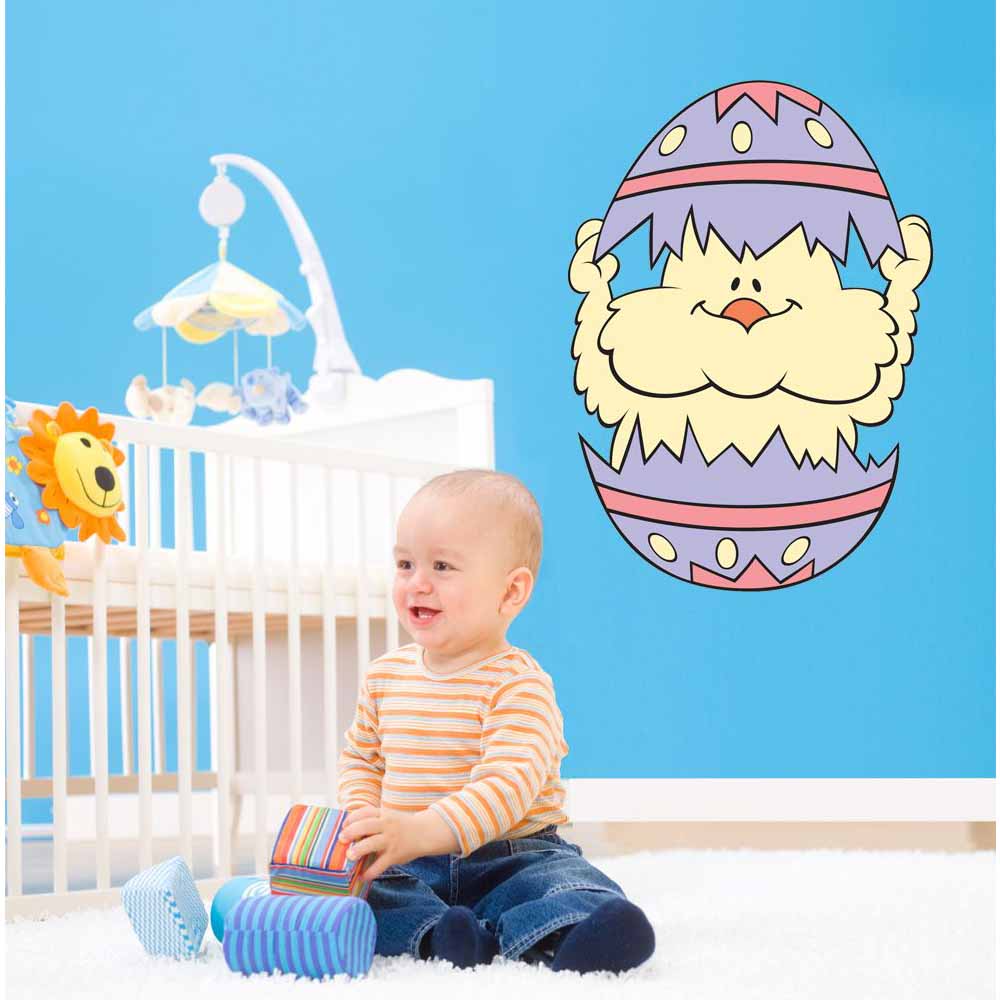 Easter Chick Wall Decal Installed | Wallhogs