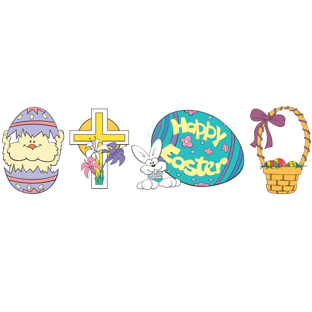 Easter Multi-Pak II Wall Decals Installed | Wallhogs