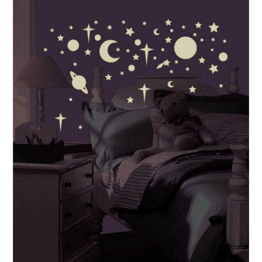 Celestial Glow-in-the-Dark Wall Decals Installed2