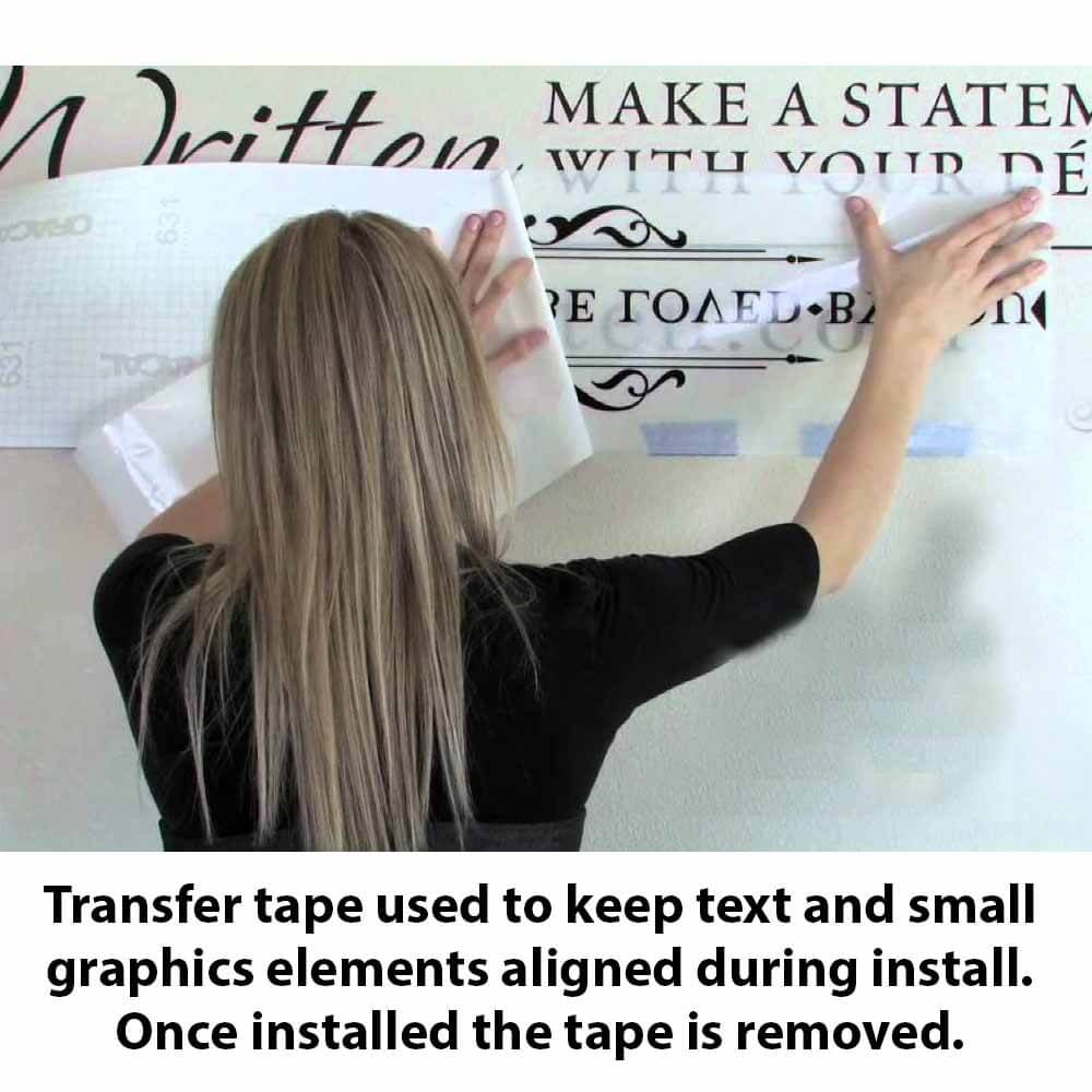 Fabric Transfer Tape for Install Text or Small Graphics