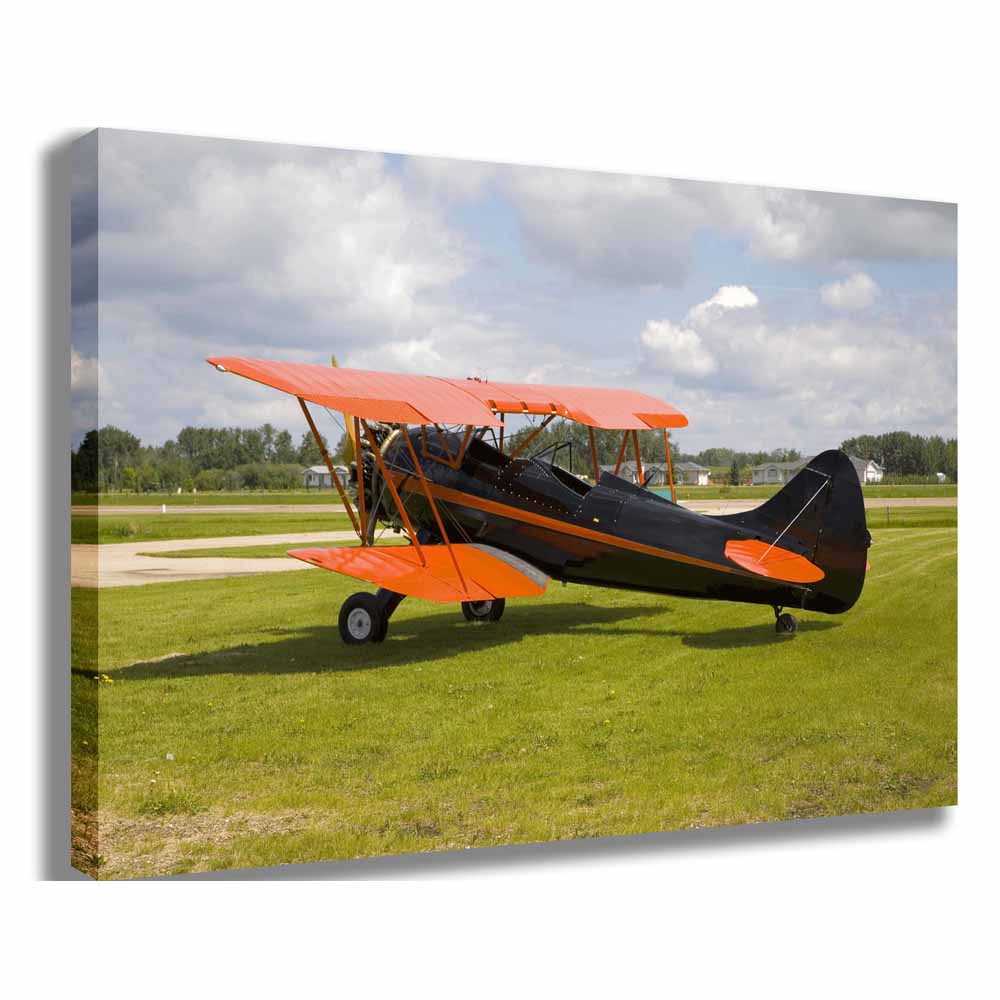 Vintage Biplane Canvas Printed | Wallhogs