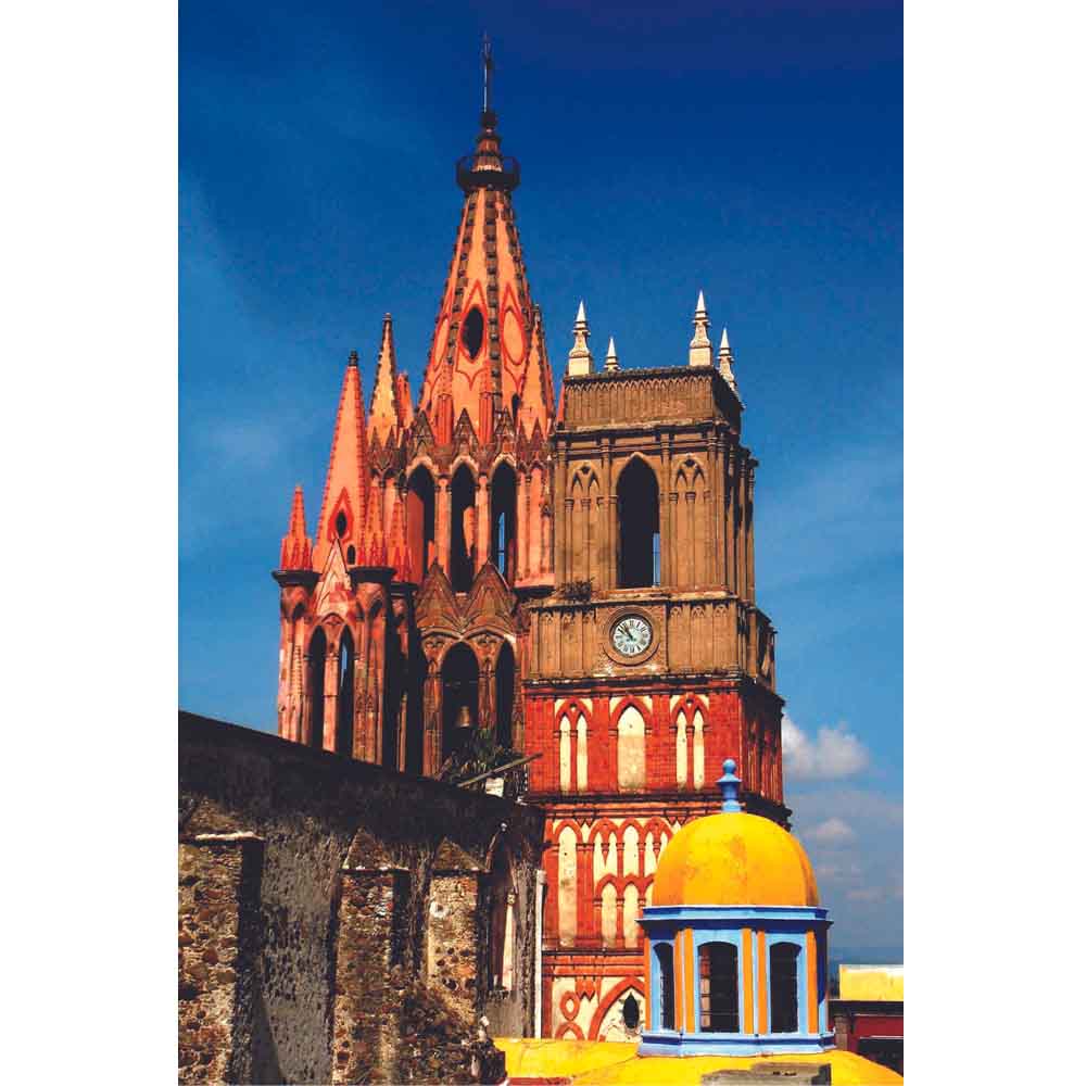 Mexican Cathedral Architecture Gloss Poster Printed