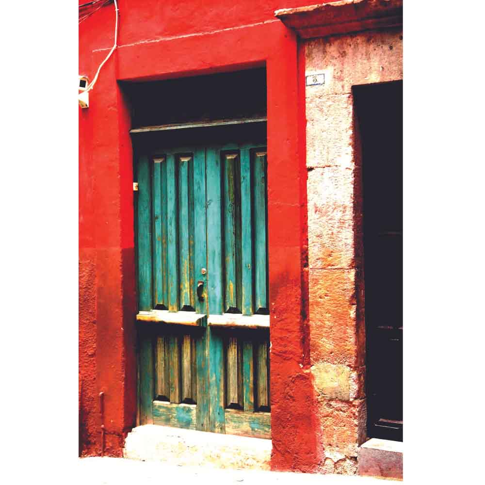 Mexican Door Architecture Gloss Poster Printed