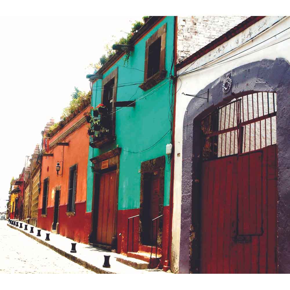 Mexican Street Architecture Wall Decal Printed