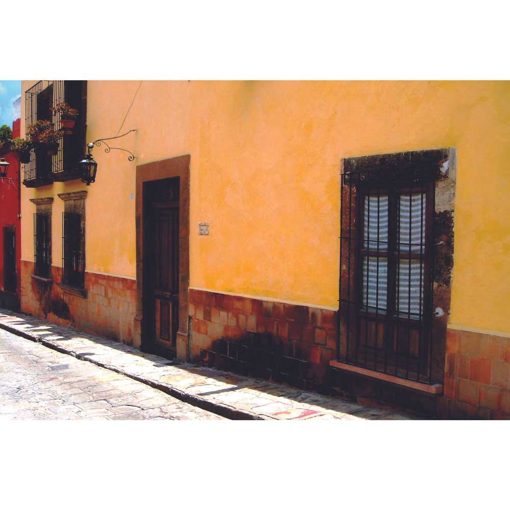 Mexican Street & Home Architecture Poster Printed
