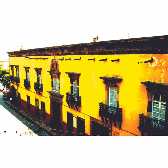 Mexican Yellow Architecture Gloss Poster Printed