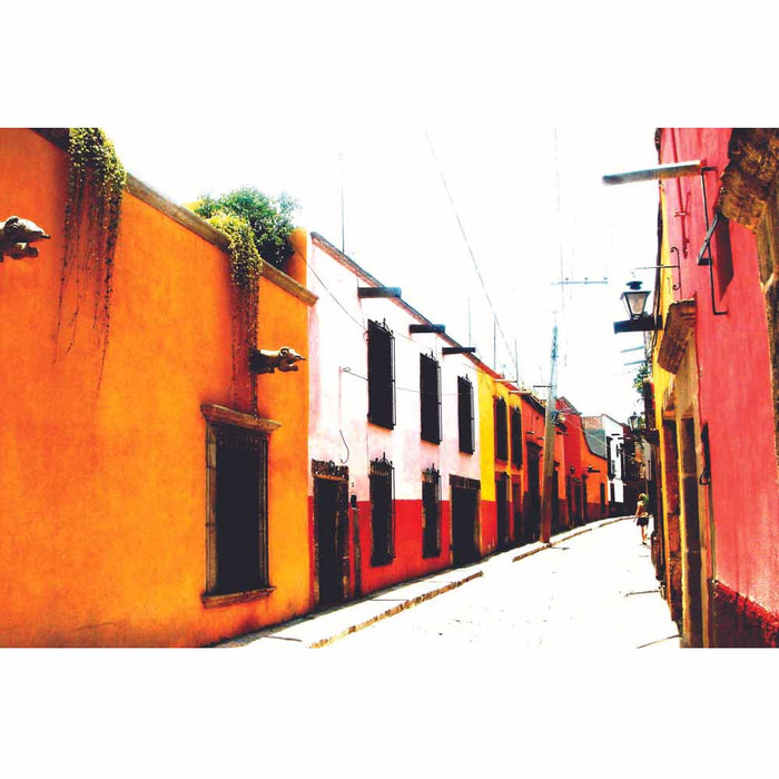 Mexican Multi-Color Architecture Poster Printed