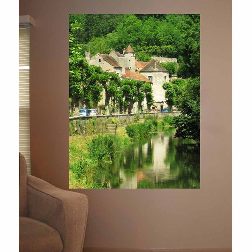 Noyers-sur-Surien Medieval France Wall Decal Installed