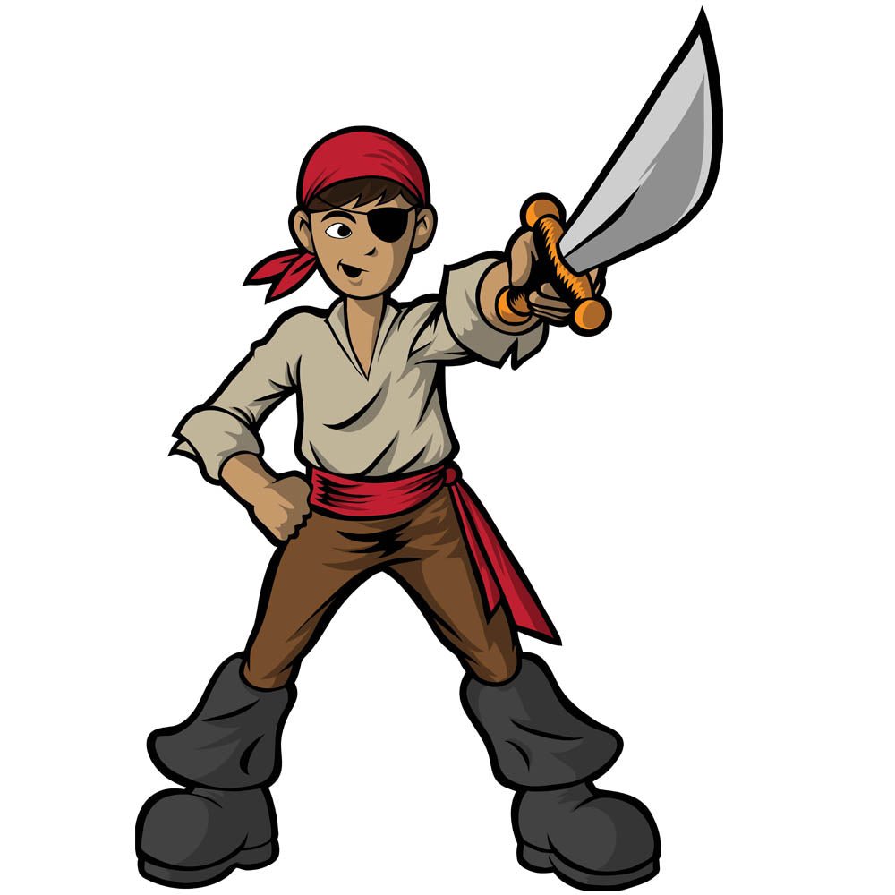 Pirate Boy Wall Decal Printed | Wallhogs