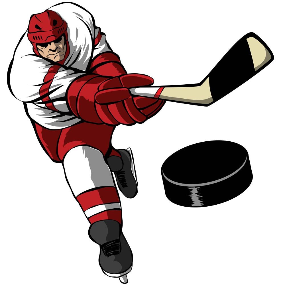Slapshot Hockey Wall Decal Printed | Wallhogs