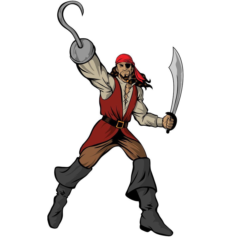 Captain Hook Pirate Wall Decal Printed | Wallhogs