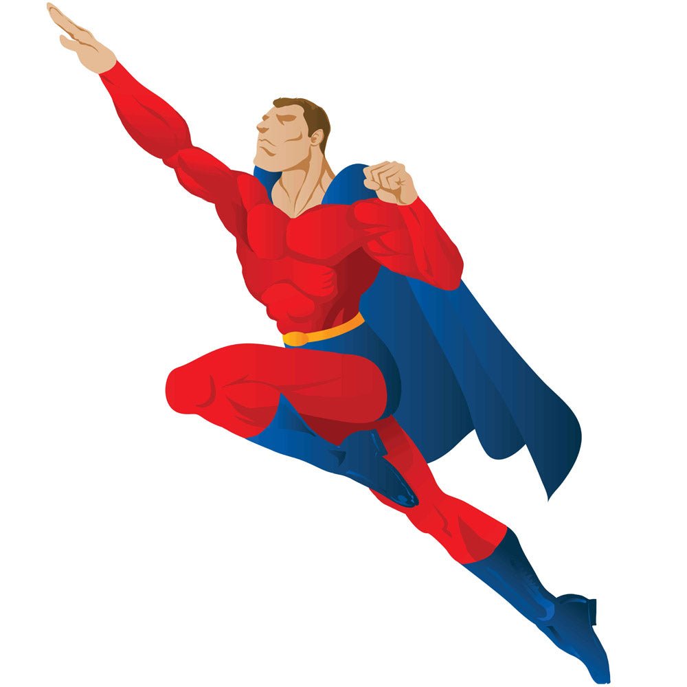 Superhero Flight Wall Decal Printed | Wallhogs