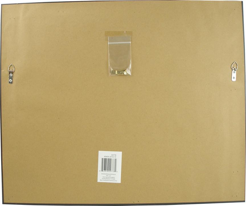 Grayscale Venice Framed Art Kraft Paper Backing with Hangers