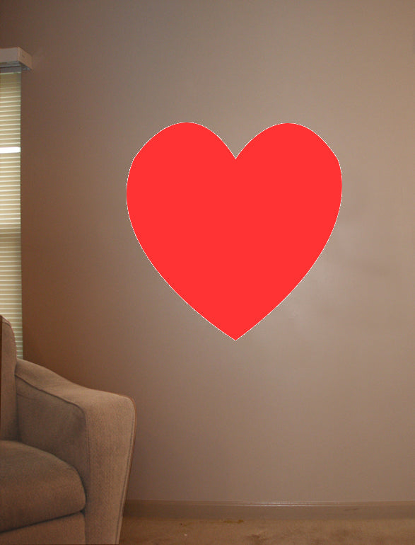 Valentines - Heart Wall Decal Cutout Installed