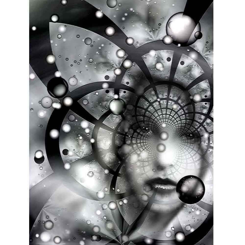 Face in the Galactic Web of Chaos Wall Decal Printed | Wallhogs