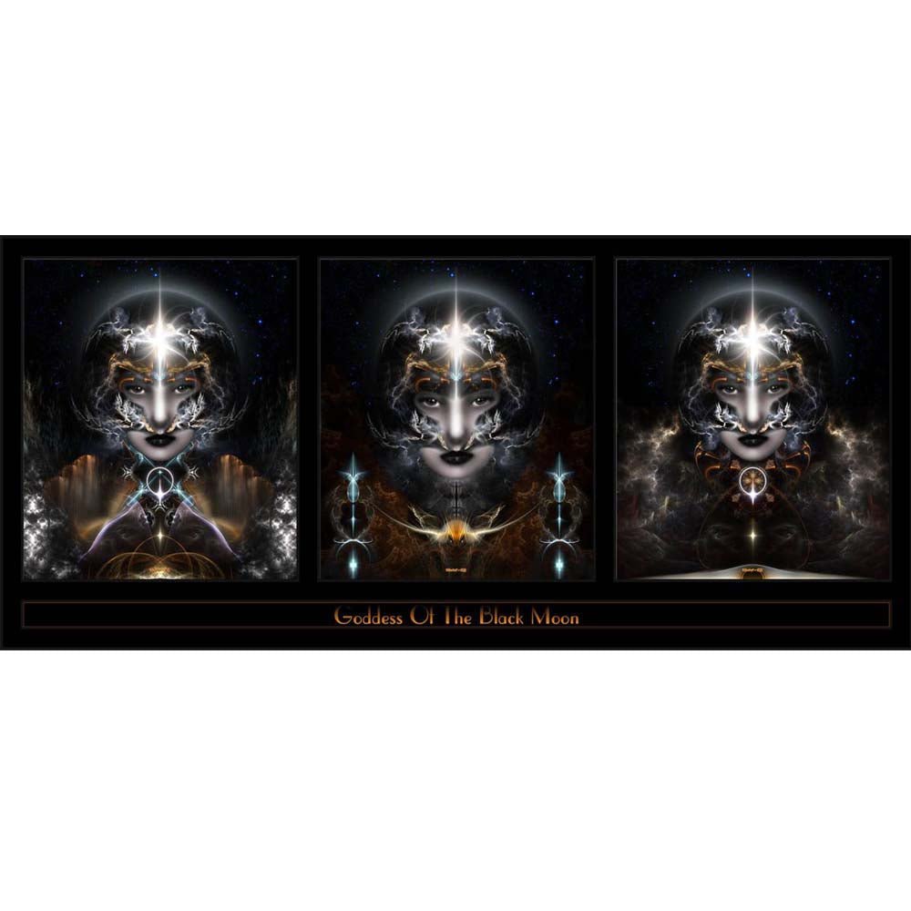 Goddess of the Black Moon Triple Wall Decal Printed