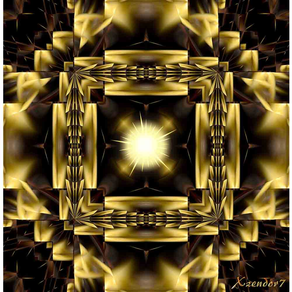 Golden Terrace of Light Gloss Poster Printed | Wallhogs