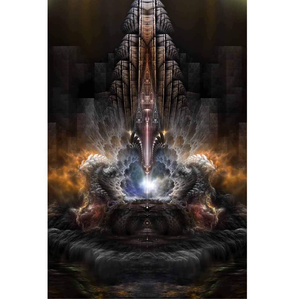 Path of Shadows Fractal Art Gloss Poster Printed | Wallhogs