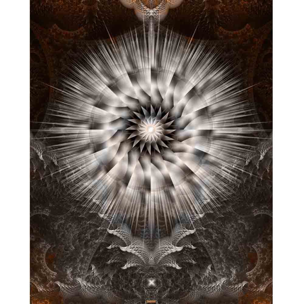 Radiance Fractal Art Wall Decal Printed | Wallhogs