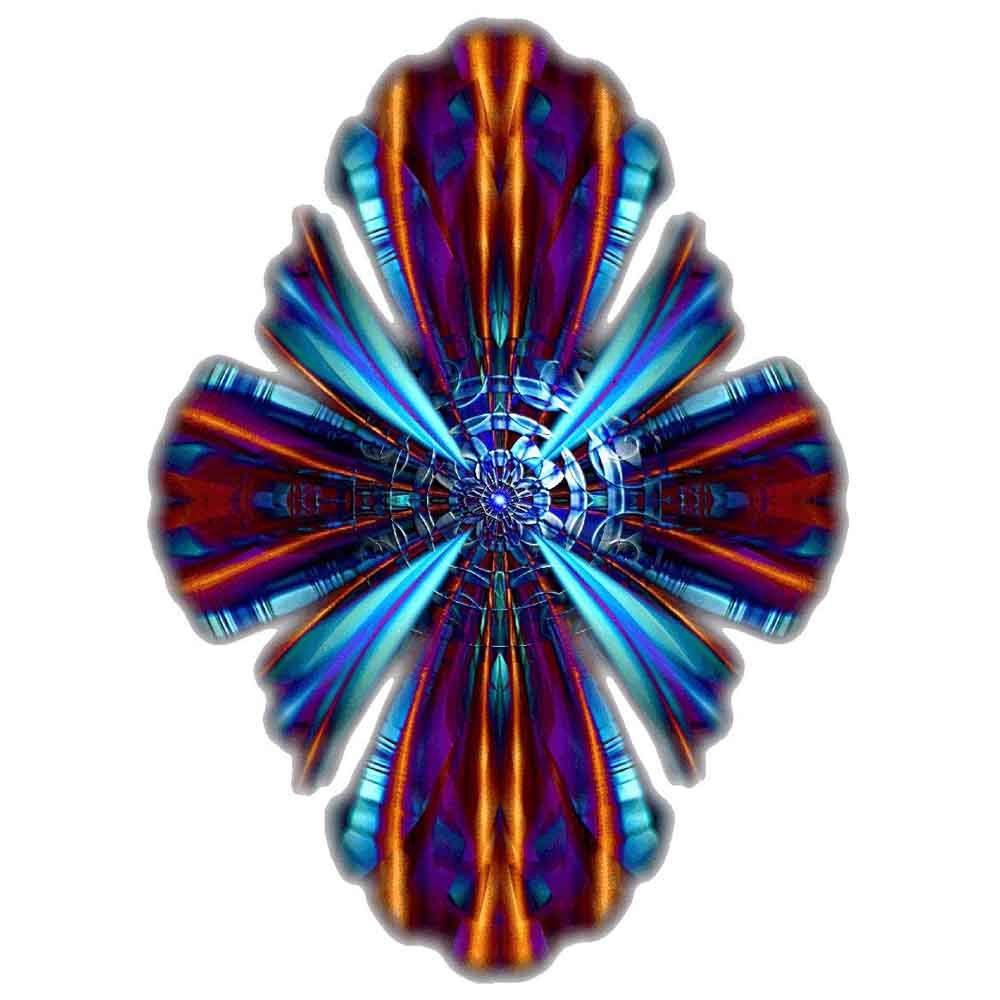 Satin Wings of Hyperian Blue Vertical Wall Decal