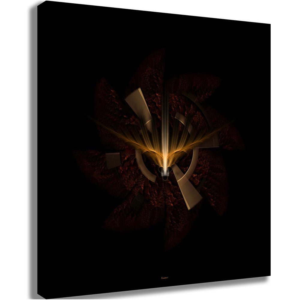 Sun Fire Over the Horizon Canvas Printed | Wallhogs