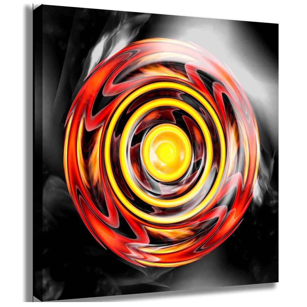 Sun Star Reflective Disk Canvas Printed | Wallhogs