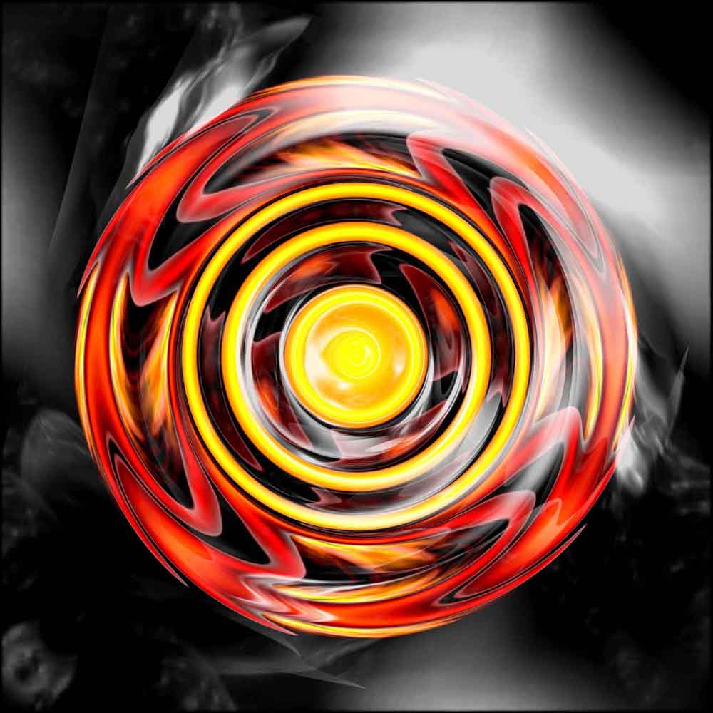 Sun Star Reflective Disk Wall Decal Printed | Wallhogs