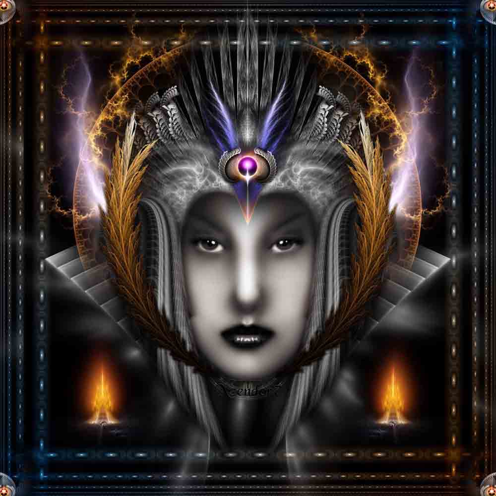 Thinosia Queen of Armageddon Gloss Poster Printed