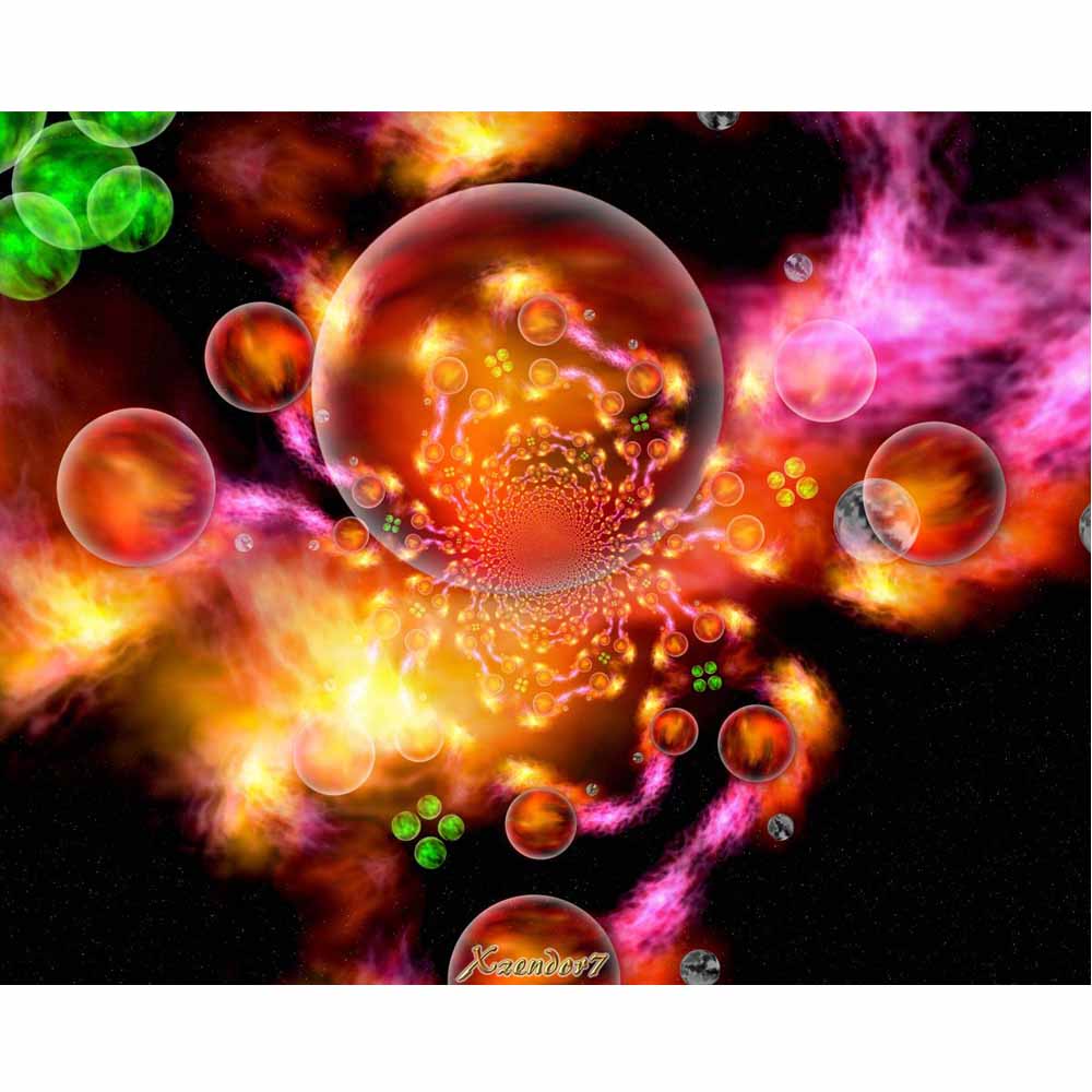 Wacky Inter-Dimensional Stellar Nursery Gloss Poster