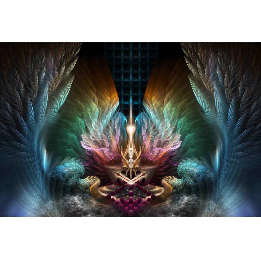 Wings of Artillian Fractal Art Gloss Poster Printed
