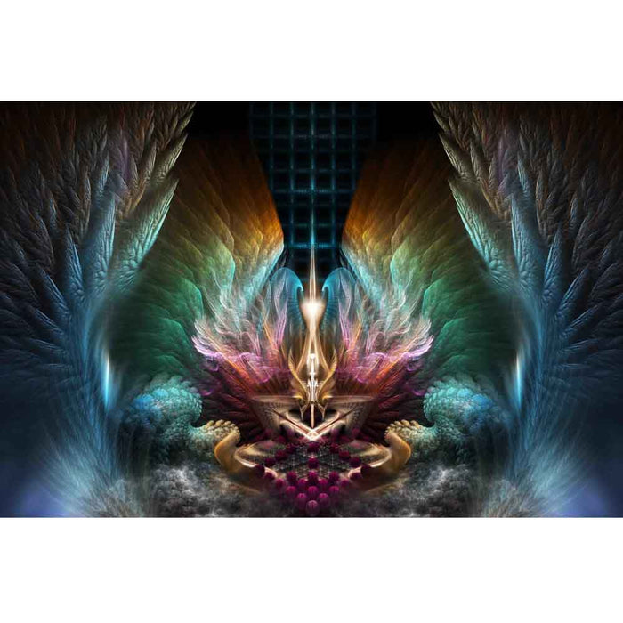 Wings of Artillian Fractal Art Gloss Poster Printed